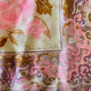 Vintage Oscar de la Renta square scarf